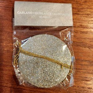 SET 5 Crate & Barrel Glitter BUBBLE GARLAND - HEAVY PAPER 6' EACH NEW $9.95 EACH